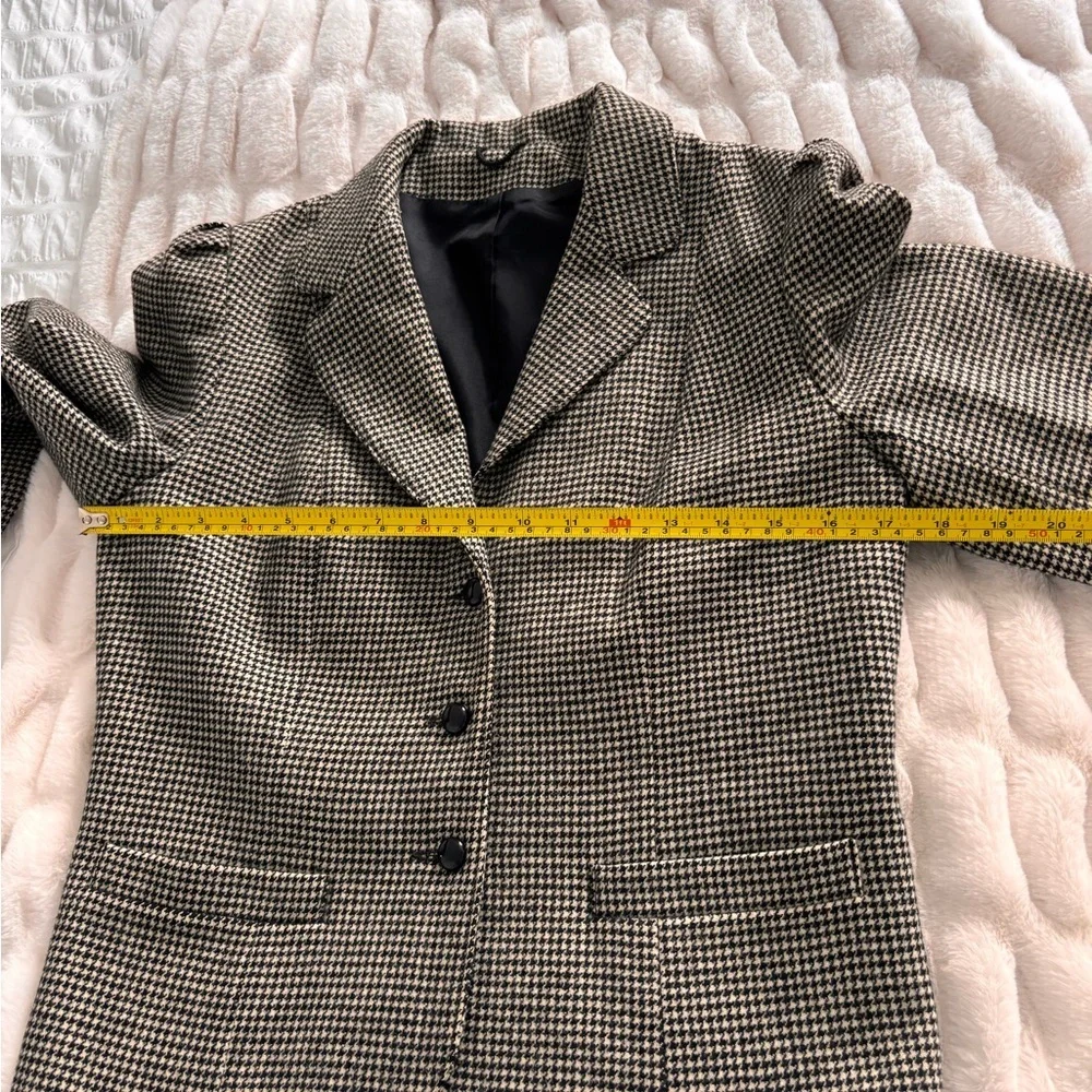 Vintage Women's Wool Houndstooth Blazer - Picture 13 of 13